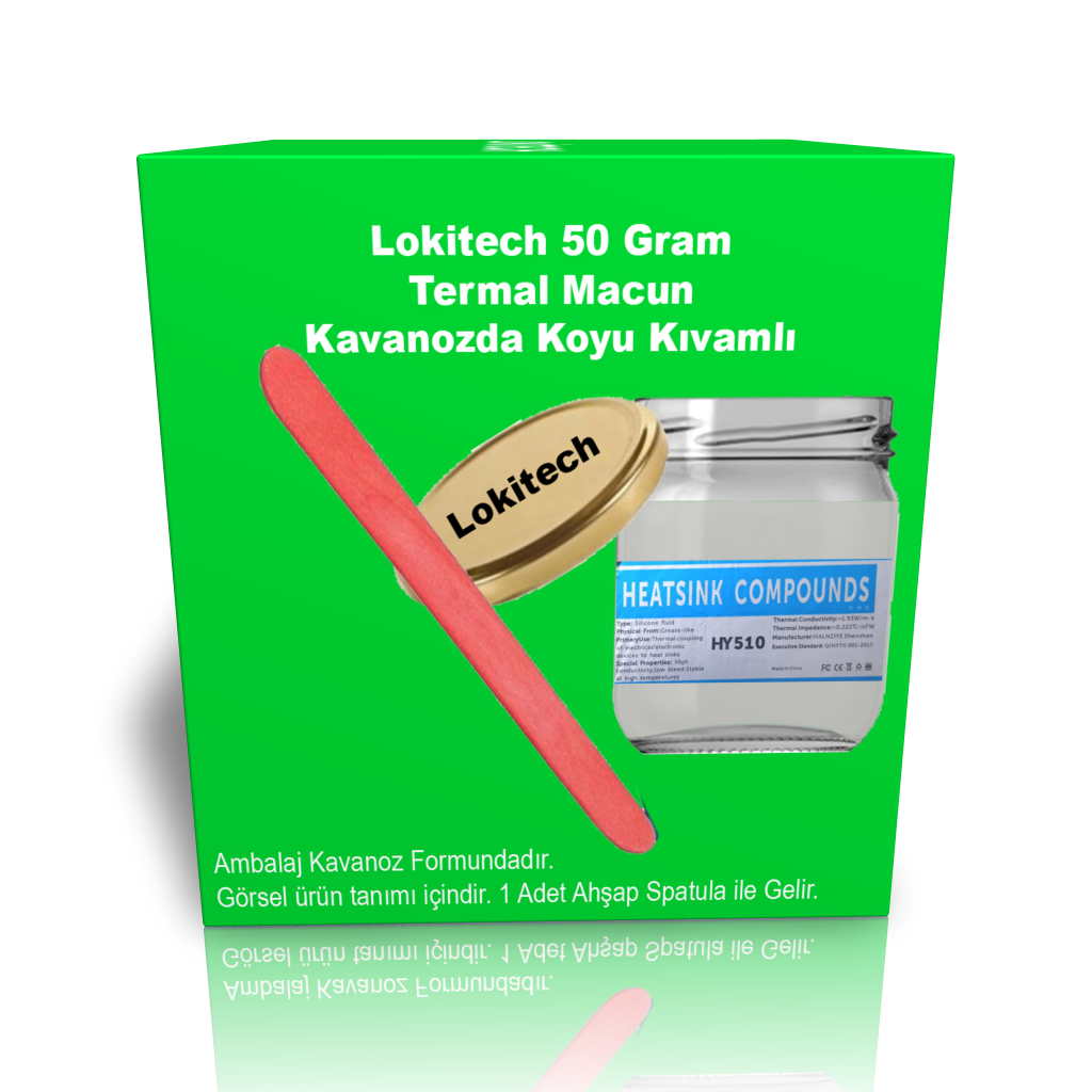 LokiTech Hy51g Termal Macun 50 gram Kavanoz Termal Silikon Işlemci Silikonu Işlemci Macunu