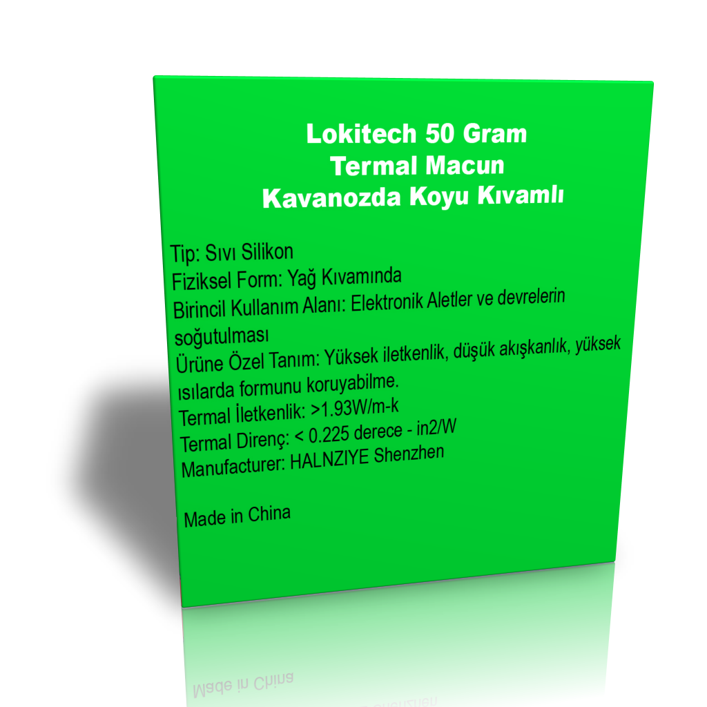 LokiTech Hy51g Termal Macun 50 gram Kavanoz Termal Silikon Işlemci Silikonu Işlemci Macunu