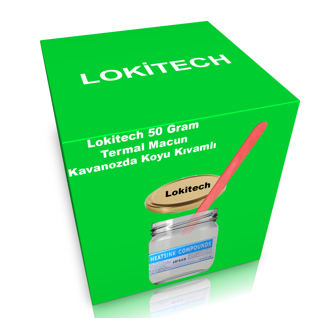 LokiTech Hy51g Termal Macun 50 gram Kavanoz Termal Silikon Işlemci Silikonu Işlemci Macunu