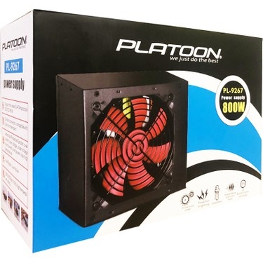 PLATOON PL-9267 800 Watt 12CM FANLI KUTULU POWER SUPPLY