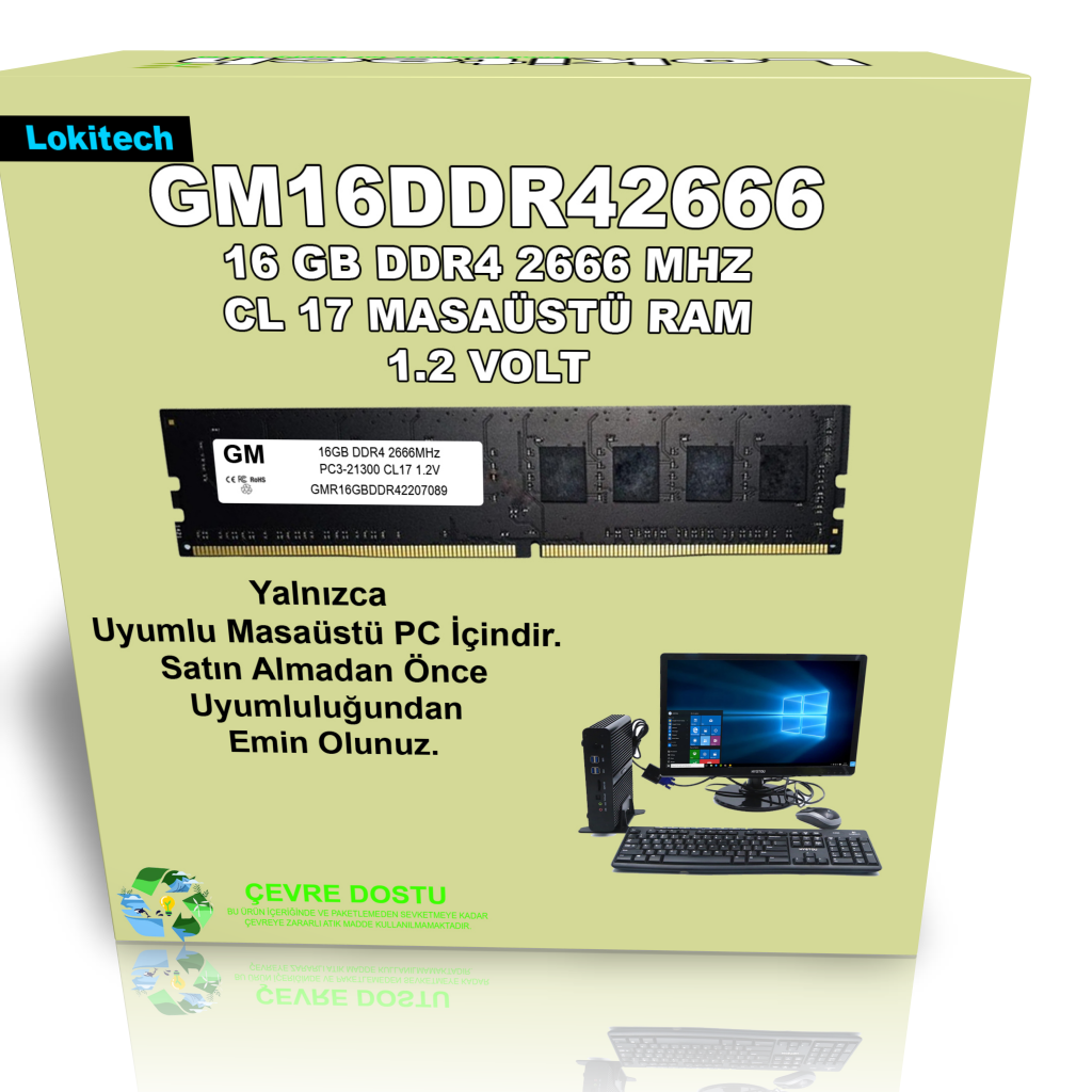 GM 16GB DDR4 2666 MHZ MASAÜSTÜ RAM