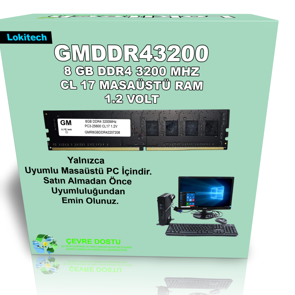 GM 8GB DDR4 3200 MHZ MASAÜSTÜ RAM