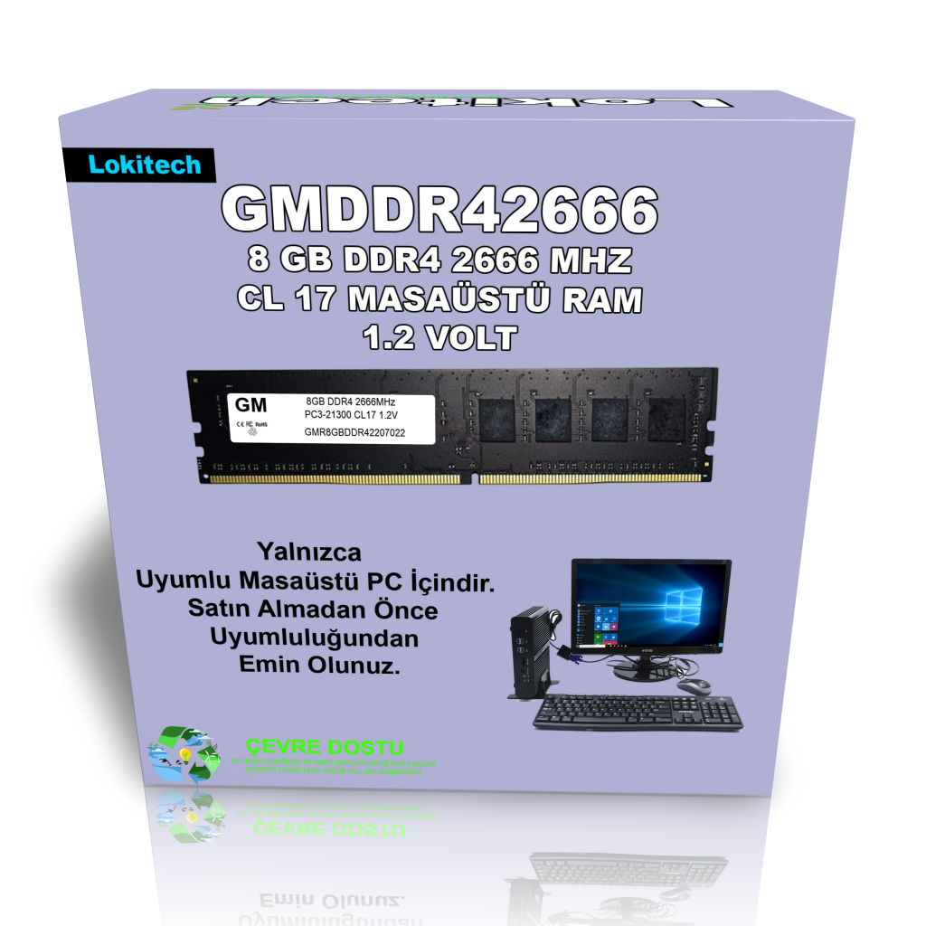 GM 8GB DDR4 2666 MHZ MASAÜSTÜ RAM