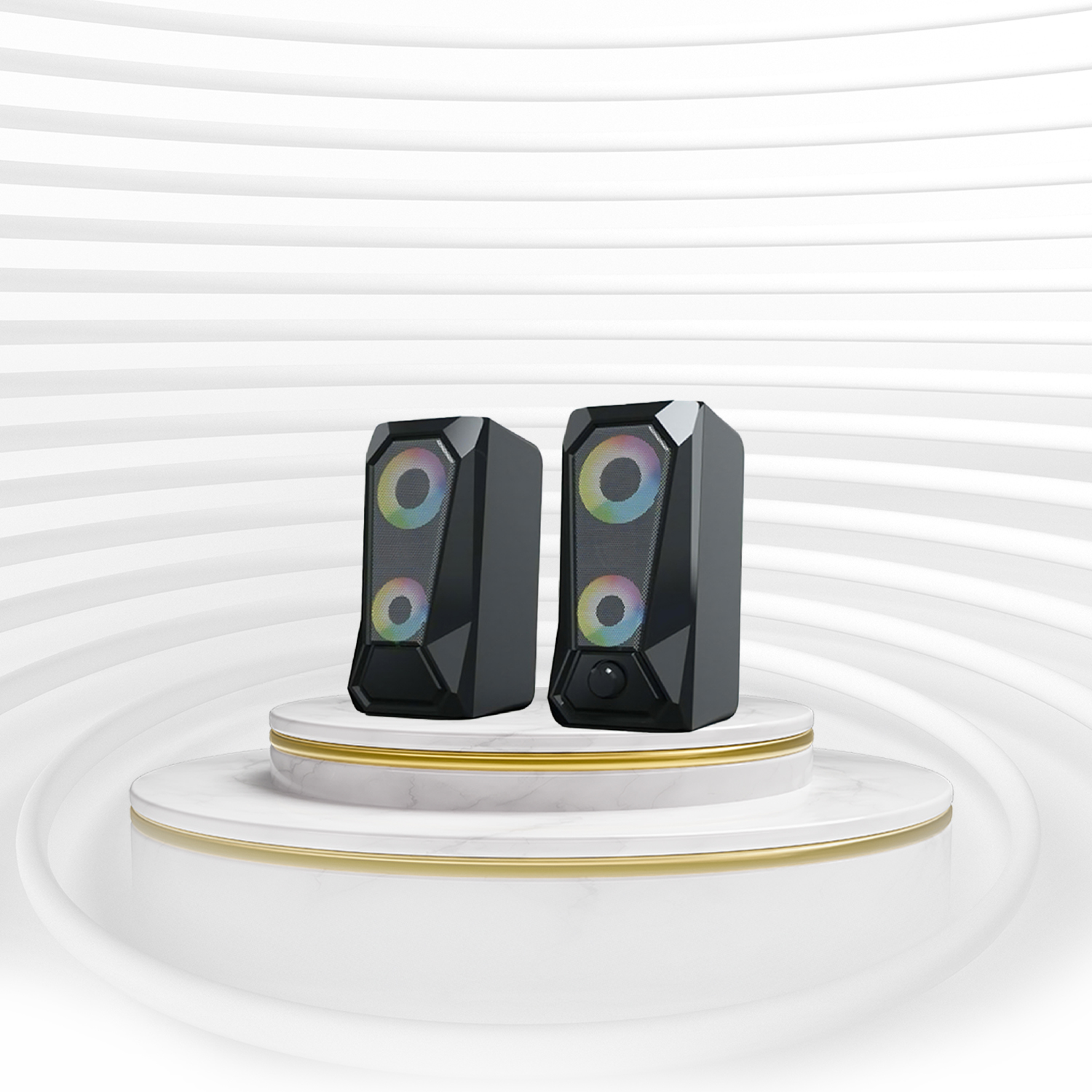 TRİO S2 RGB LEDLİ IŞIKLI EKSTRA SES USB PC HOPARLÖR SPEAKER