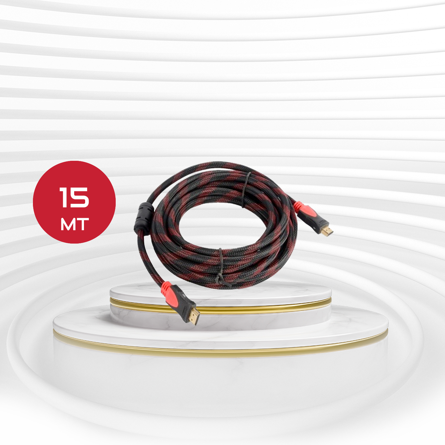 15 Metre Hasır Filtreli HDMI Kablo