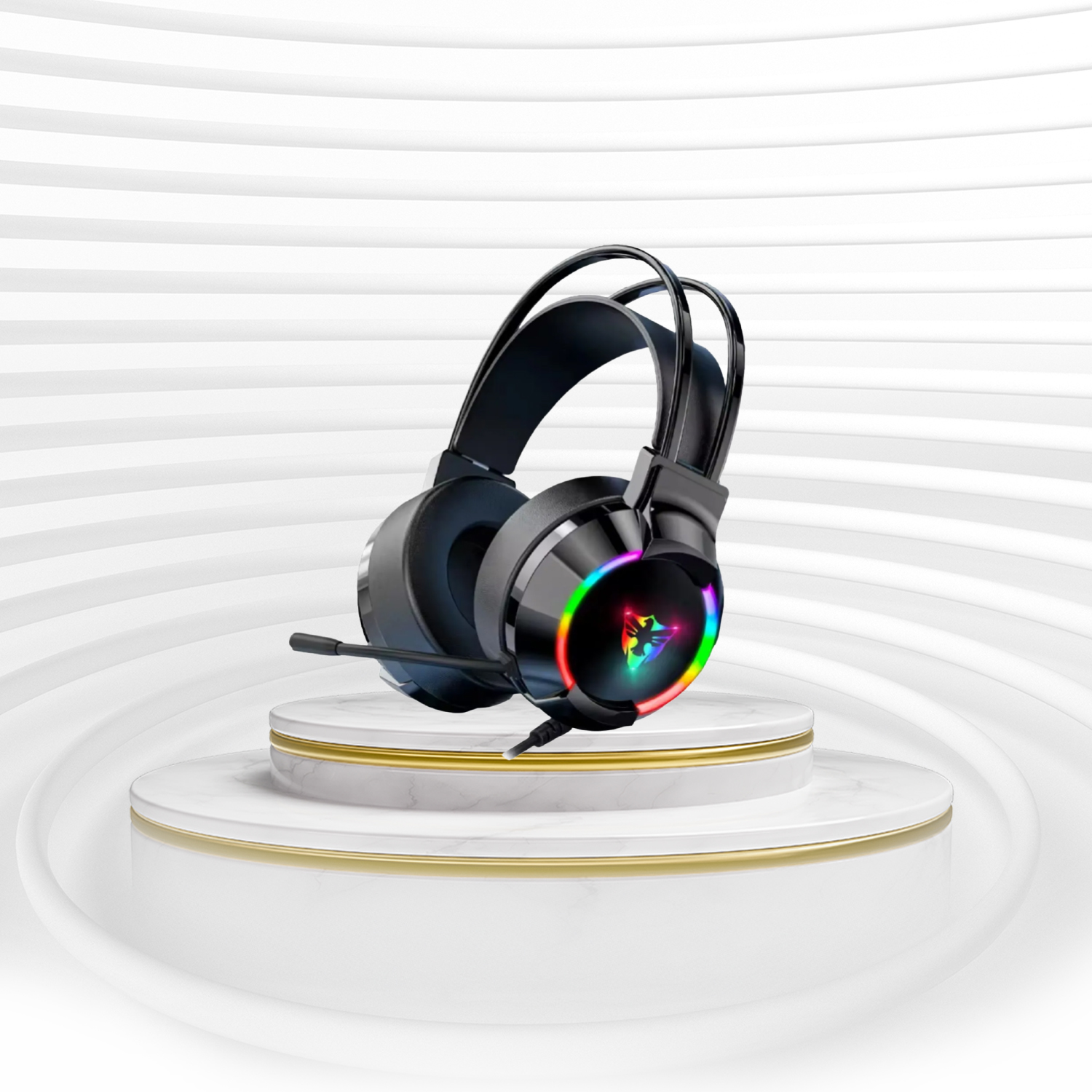 G606 Rainbow 7.1 Siyah Kulak Üstü Usb Kulaklık