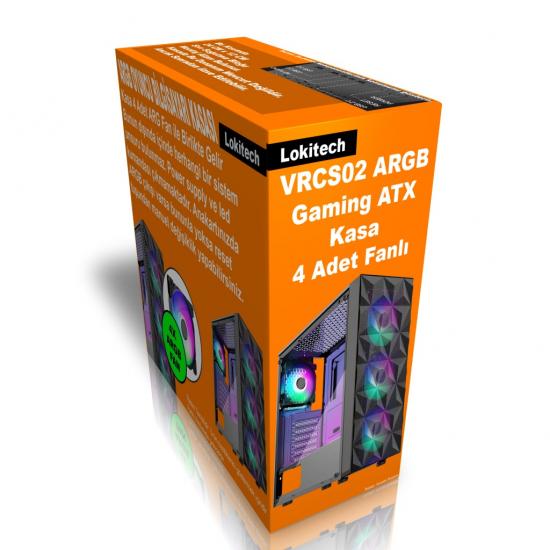 VRCS02 ARGB Gaming ATX Bilgisayar Kasası Boş Atx Kasa Power Yok