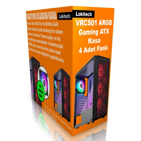 VRCS01 ARGB Gaming ATX Bilgisayar Kasası Boş Atx Kasa Power Yok