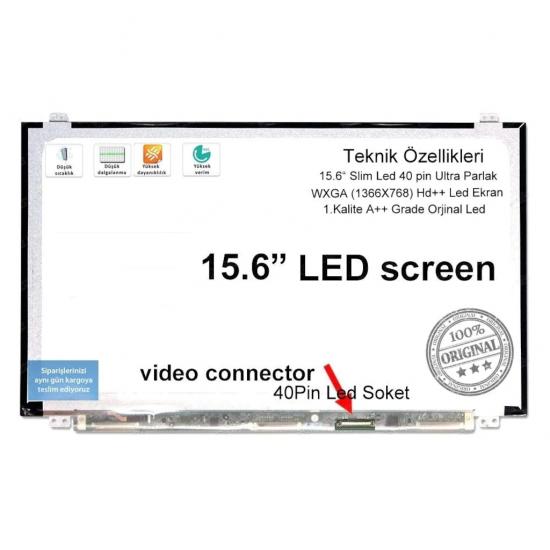 15.6 Slim Led 40 Pin Panel Notebook Ekran