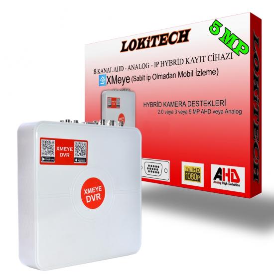 LOKİTECH LK-1008 TV 8 KANAL AHD 1080 DVR XMEYE 