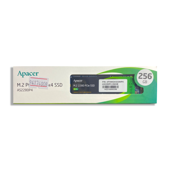 Apacer AS2280P4 256GB 2100/1300MB/s NVMe PCIe Gen3x4 M.2 SSD Disk