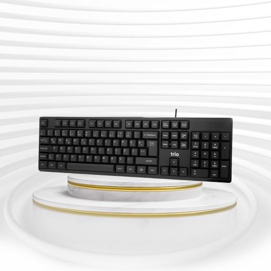 TRİO TRK100 STANDART KABLOLU TÜRKÇE Q KLAVYE