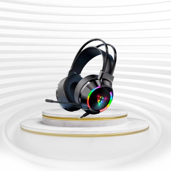 G606 Rainbow 7.1 Siyah Kulak Üstü Usb Kulaklık