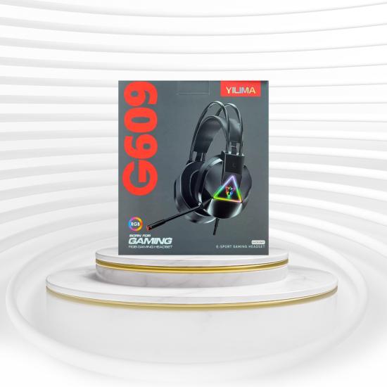 Işıklı Oyuncu Kulaklığı YILIMA G609 7.1 USB