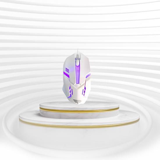 Platoon Pl-1832 Beyaz Usb Kablolu Rgb Gaming Mouse