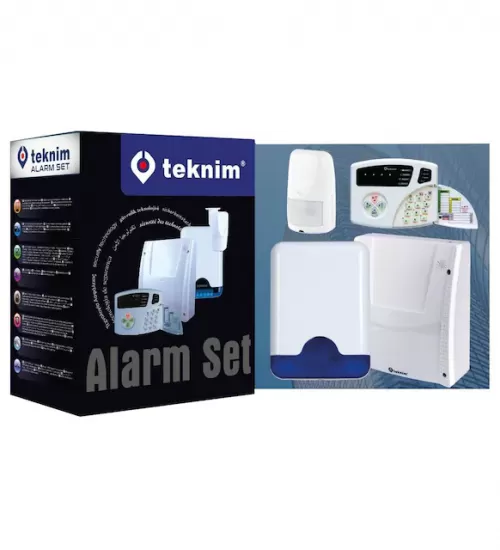 TEKNİM SET VAP-404PT PSTN Li ALARM SETİ,  ALARM SETİ+ AKÜ