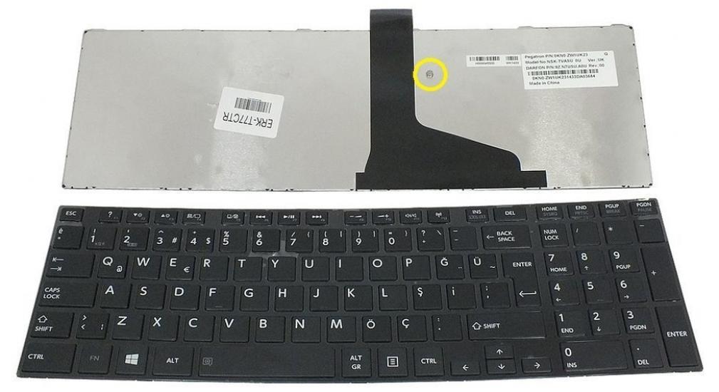 Toshiba Satellite C850- Klavye Tuş Takım Siyah