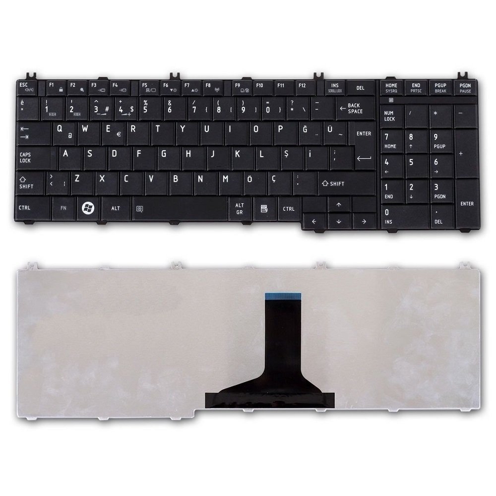 Toshiba Satellite A500 A505 L355 L500 L505 L550 L555 Notebook Klavye Tuş Takımı